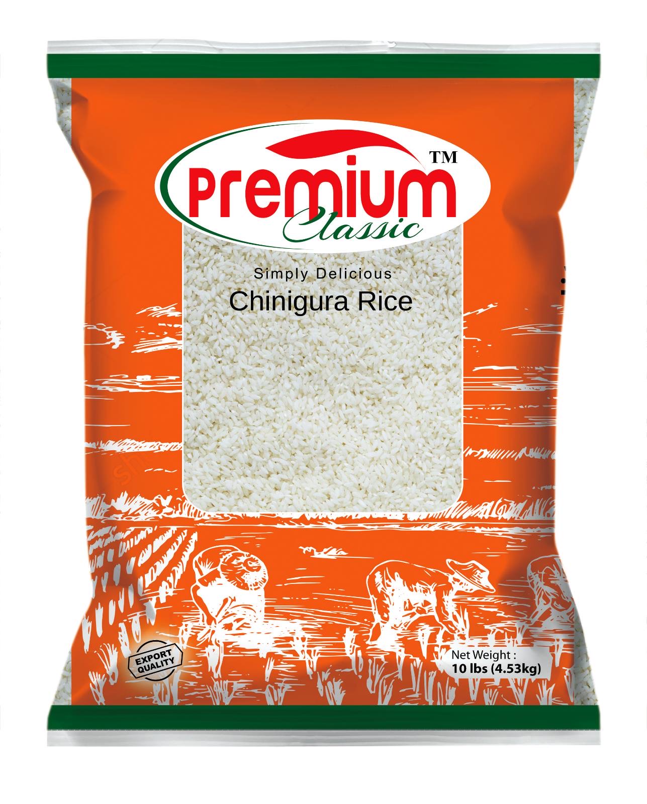 PREMIUM CLASSIC CHINIGURA RICE - 10 LBS X 4 PACKS